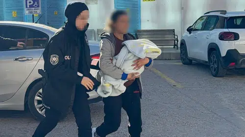 Konya'da bebeğinin bezine uyuşturucu saklayan şüpheli tutuklandı