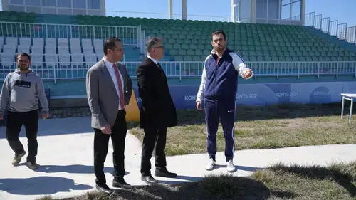 Konya İl Müdürü spor tesisini denetledi!