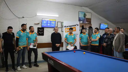 Konya ilçesinde kıyasıya mücadele: Bilardo şampiyonları belli oldu