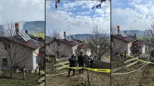 Evde çıkan yangında öldü, eşi yaralandı