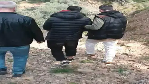 Firari hükümlü kovalamaca sonucu dağlık alanda yakalandı
