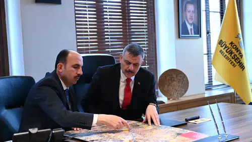 Bakan Çiftçi, Konya Büyükşehir Belediyesi’ni ziyaret etti
