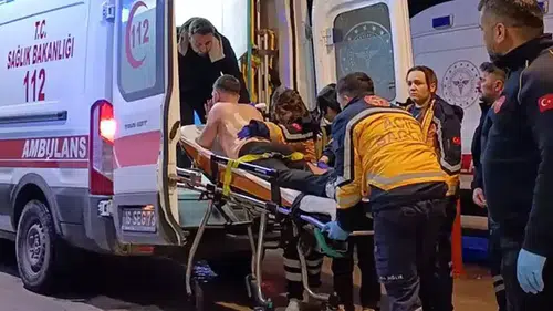 Restoranda müşteriler arasında bıçaklı kavga