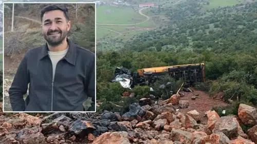 Uçuruma devrilen TIR’ın şoförü öldü