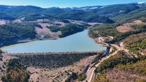 Yağışlar Konya ilçesindeki o alanı doğa harikasına dönüştürdü!