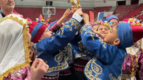 Konya'da Okul Sporları Halk Oyunları İl Birinciliği’nde büyük coşku