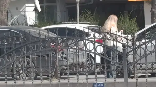 Nalçacı caddesinde maddi hasarlı kaza