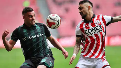 Konyaspor Samsun’dan puanla döndü: Ligde 11. sıraya yükseldi