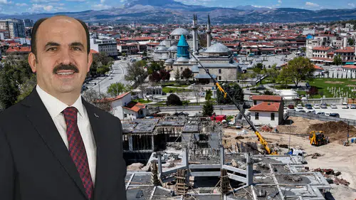 Konya'da Mevlevi Dergahı inşaatı devam ediyor