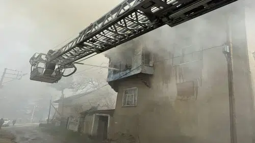 Konya’da soba yangına yol açtı