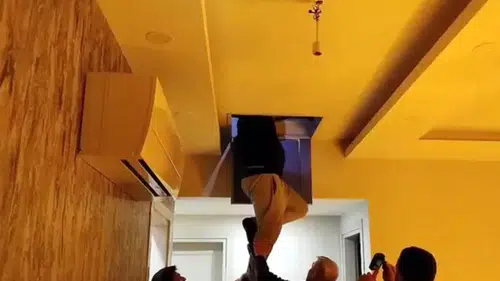 Hükümlü tavan arasında yakalandı