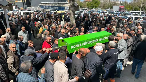 Konya protokolü cenazede buluştu: Günbaş son yolculuğuna uğurlandı