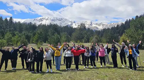 Öğrenciler telefonu bıraktı doğanın tadını çıkardı
