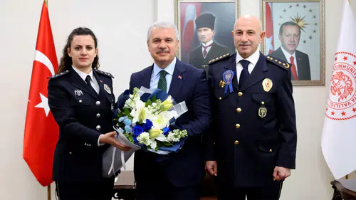 Konya'da Polis Haftası kutlanıyor: Emniyet Müdürü Yüksek'ten Vali Akın'a ziyaret