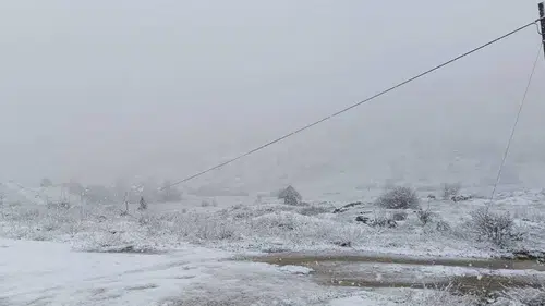 Konya'nın o bölgesi beyaza büründü!