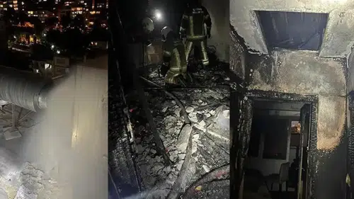 Evde çıkan yangında 4 kardeşten 1'i öldü