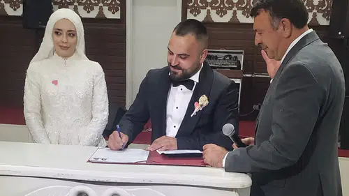 Fatma ve Agâh Salih Dünyaevine Girdi