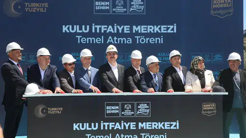 Başkan Altay, Kulu İtfaiye Merkezi’nin temelini attı