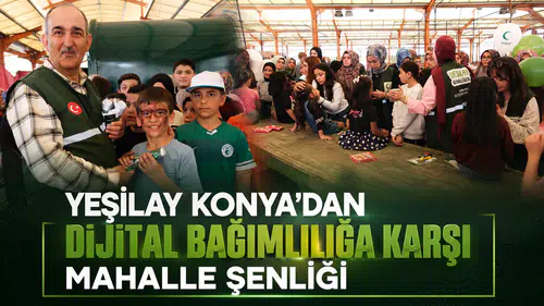 Yeşilay Konya’dan dijital bağımlılığa karşı mahalle şenliği