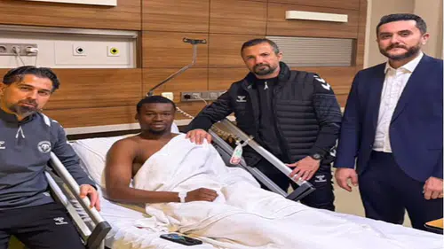Konyaspor’dan Nagalo’ya geçmiş olsun ziyareti