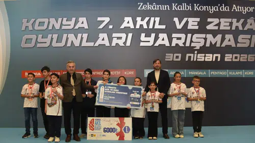 Konya'da 7. Akıl ve Zekâ Oyunları Yarışması'nda ödüller sahiplerini buldu