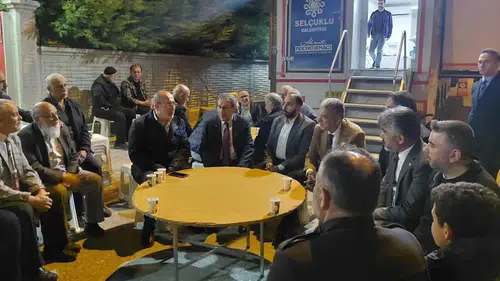 Saadet Partisi’nden Selçuklu İlçe Başkanı Çelik’e taziye ziyareti