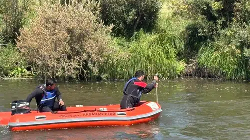 Nehirde kaybolan çobanın cansız bedenine ulaşıldı