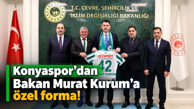 Konyaspor’dan Bakan Murat Kurum’a özel forma!