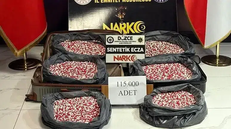 Uyuşturucu operasyonunda 115 bin hap ele geçirildi