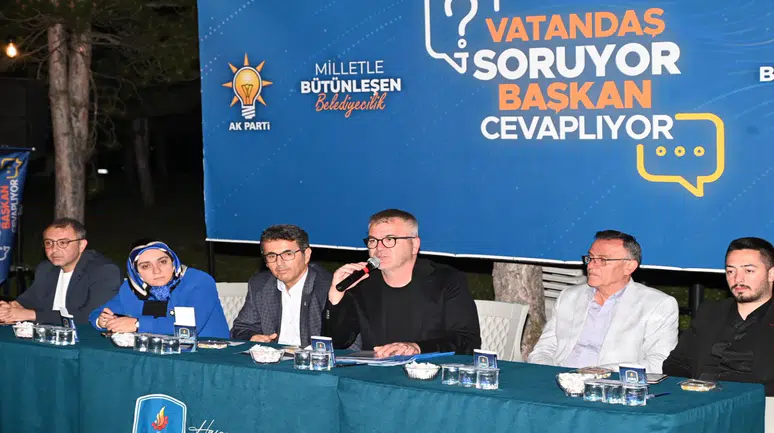 Başkan Ustaoğlu, mahallelilerin  sorularını  cevapladı