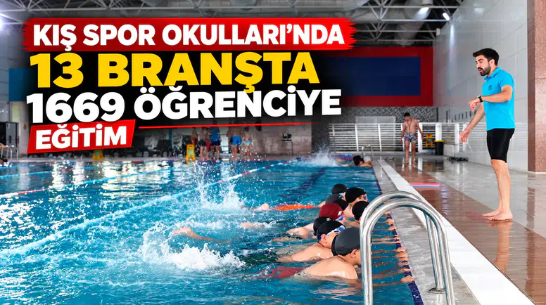 Kış Spor Okulları’na Yoğun İlgi! 13 Branşta 1669 Öğrenci Eğitim Alıyor