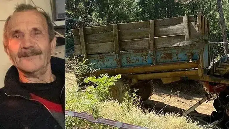 Traktör devrildi: 1 ölü