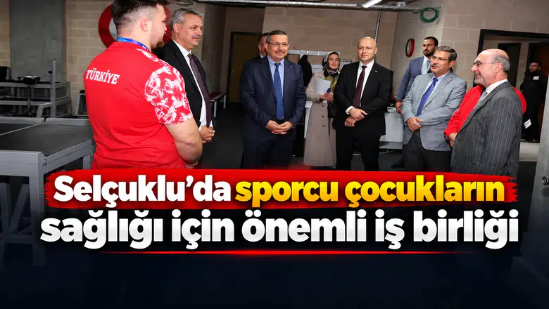 Selçuklu’da sporcu çocukların sağlığı için önemli iş birliği