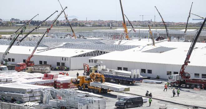 Atatürk Havalimanı ve Sancaktepe hastanelerinin inşaatı devam ediyor