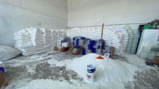 Kaçak üretilen 34 ton deterjan ele geçirildi