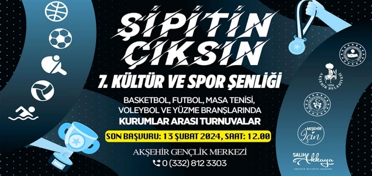 Akşehir’de turnuvalar başlıyor