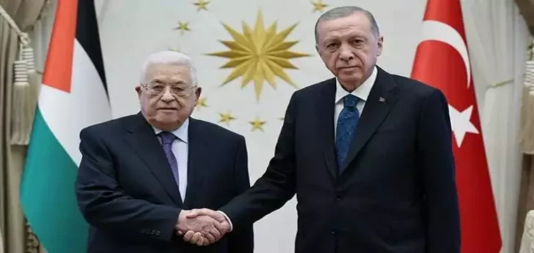 Cumhurbaşkanı Erdoğan,  Abbas ile görüştü