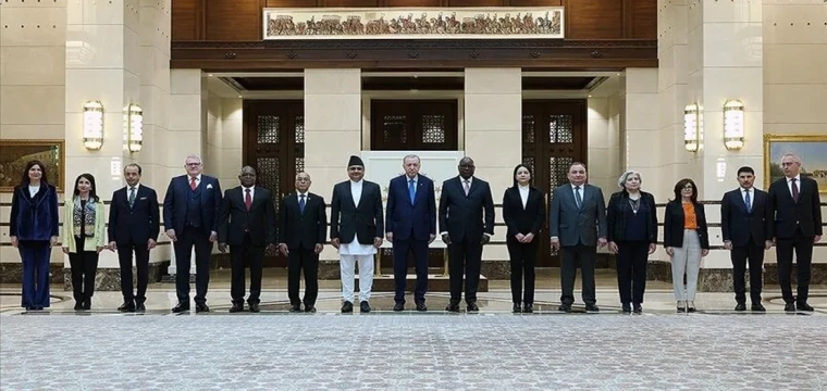 Erdoğan, 7 ülkenin büyükelçisini kabul etti