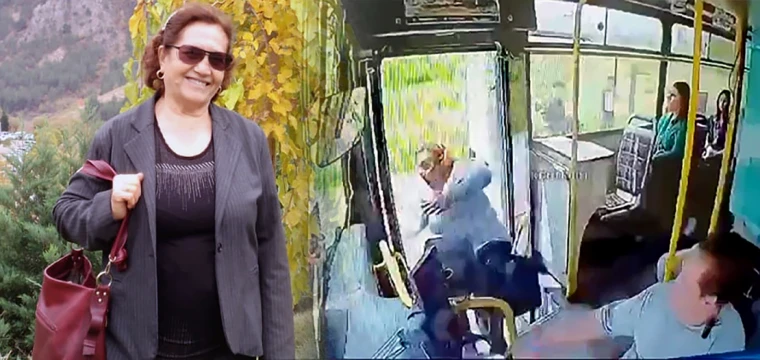 Kapısı açık otobüsten düşen kadın, hayatını kaybetti!