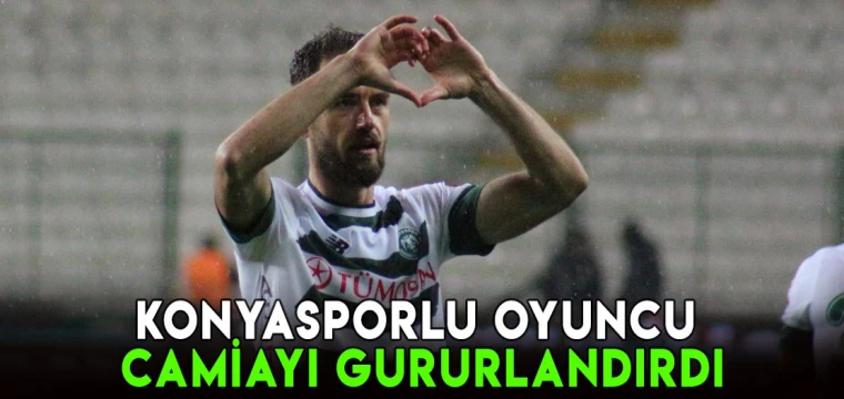Konyasporlu oyuncu 'en centilmen futbolcu' seçildi