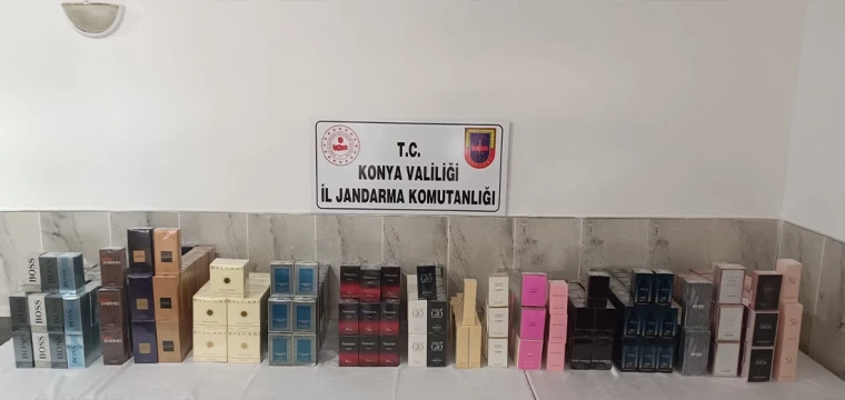 Konya'da kaçak parfüm operasyonu