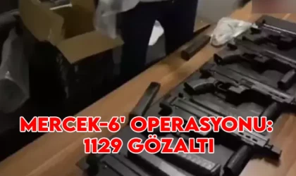 Mercek-6' operasyonu: 1129 gözaltı