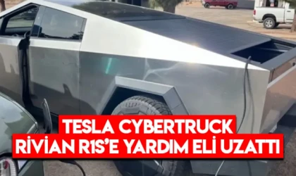 Tesla Cybertruck, Rivian R1S’e Yardım Eli Uzattı