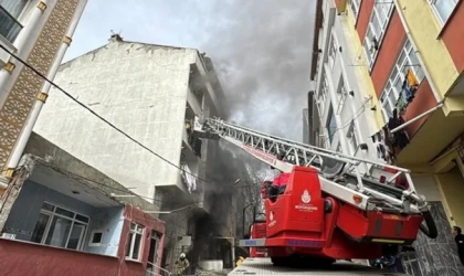 5 katlı binada yangın çıktı