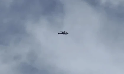 Helikopter destekli huzur uygulaması yapıldı