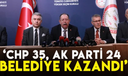 YSK: CHP 35, AK Parti 24 belediye kazandı