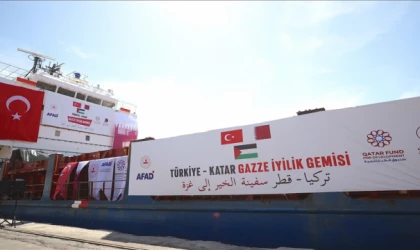Gazze'ye yardım ulaştıracak "Türkiye-Katar Gazze İyilik Gemisi" M