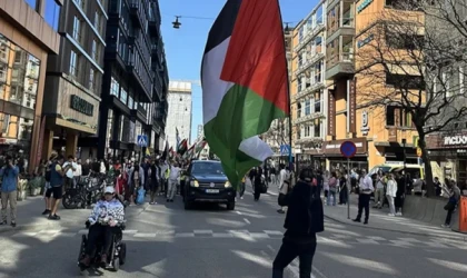 İsveç'te İsrail'in katılımı protesto edildi