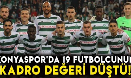 Konyaspor'da 19 futbolcunun kadro değeri düştü!