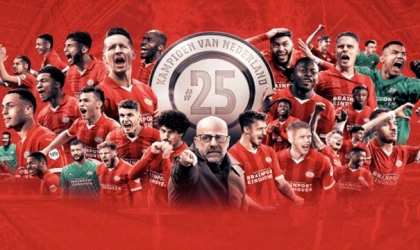 PSV, Eredivisie'de 25. şampiyonluğuna ulaştı